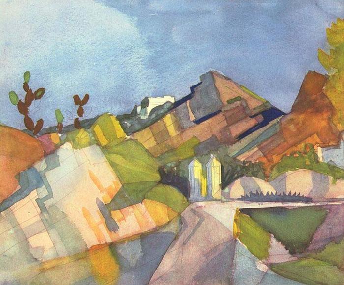 Felsige Landschaft, August Macke